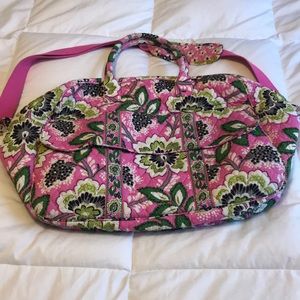 Vera Bradley weekender-Priscilla Pink